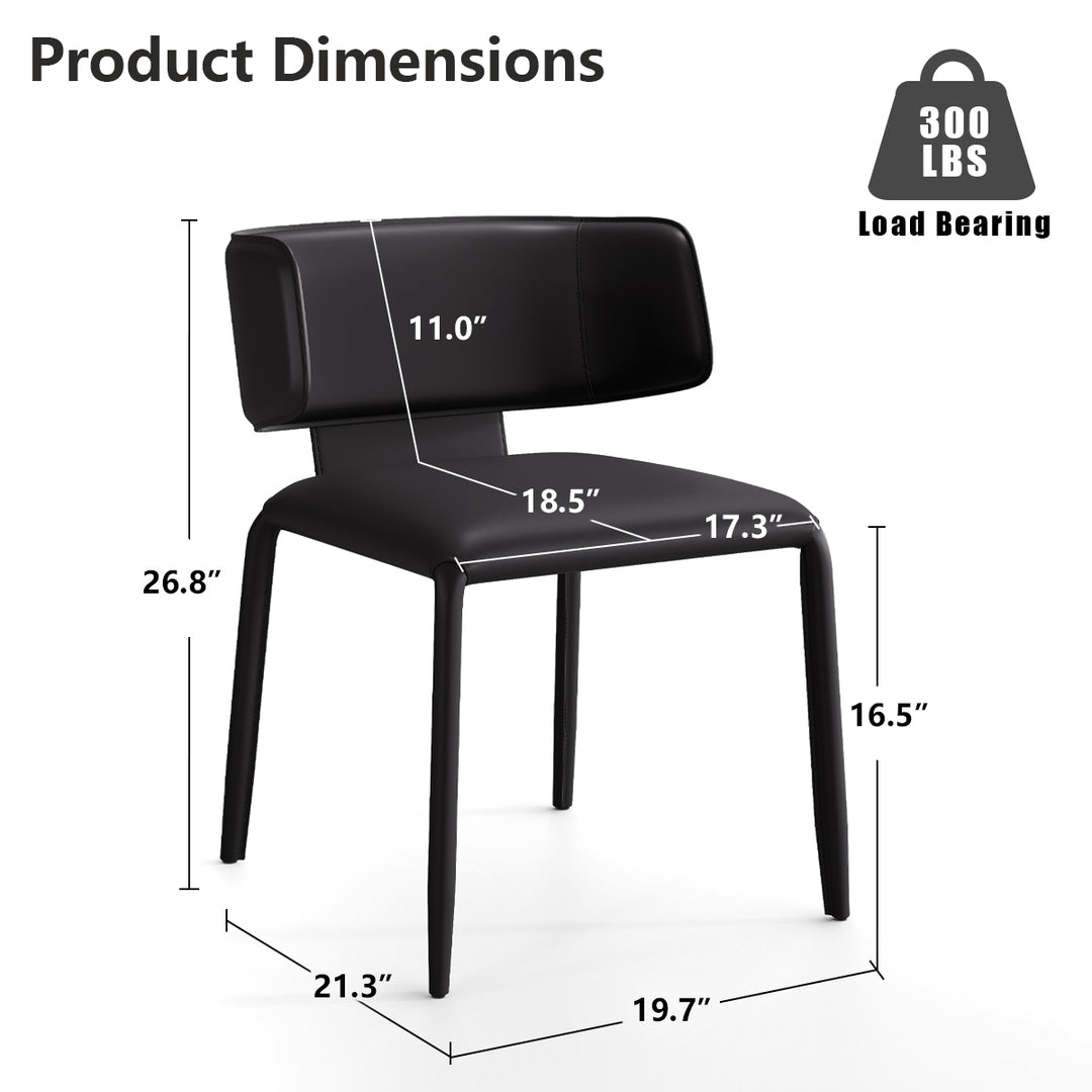 YOUNIKE Track Sadddle Leather Bar Stools