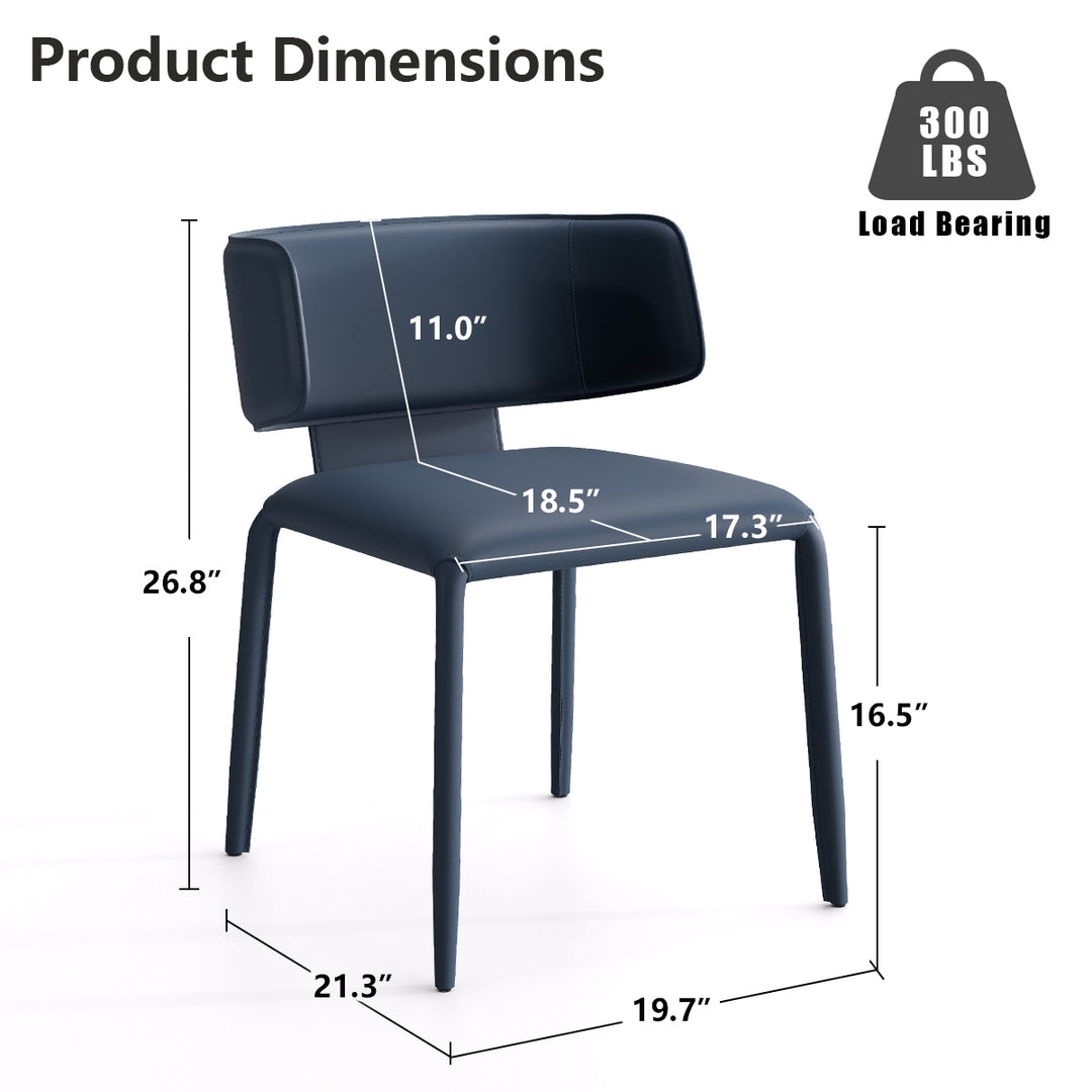 YOUNIKE Track Sadddle Leather Bar Stools