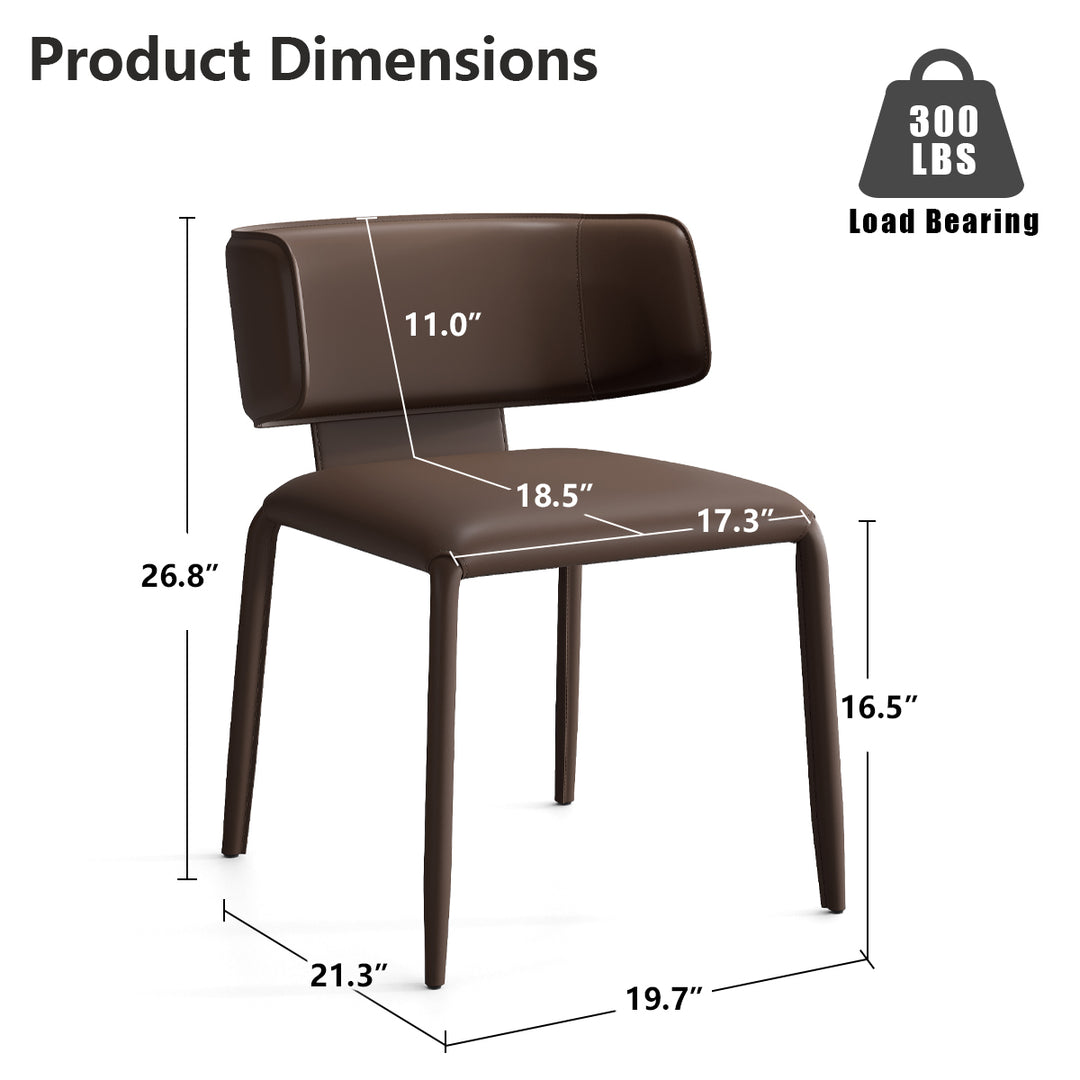 YOUNIKE Track Sadddle Leather Bar Stools