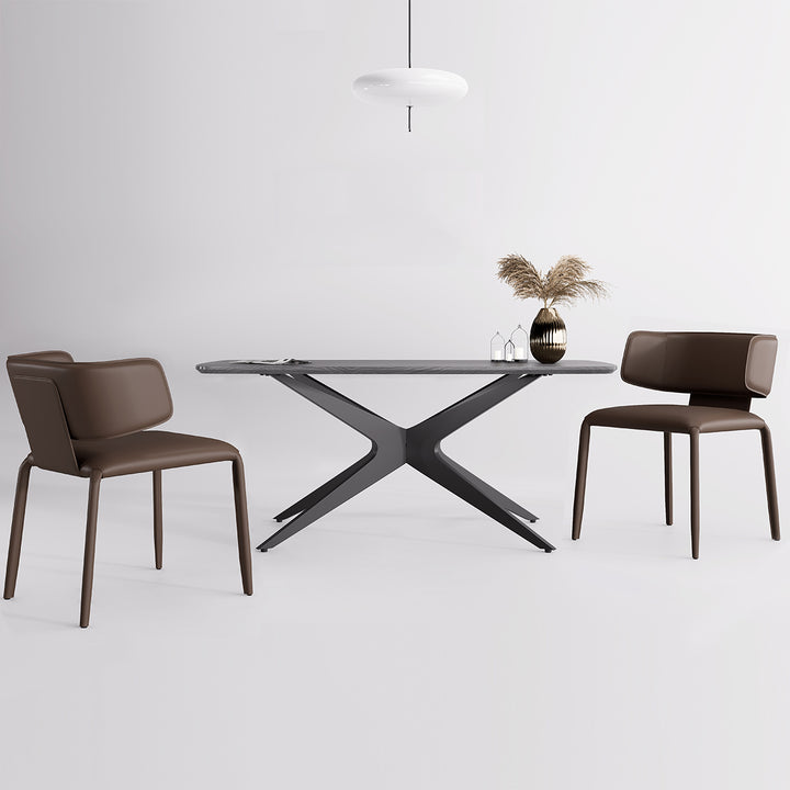 YOUNIKE Track Sadddle Leather Bar Stools