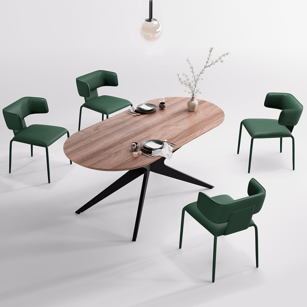 YOUNIKE Wing Premium Leather Dining Chairs