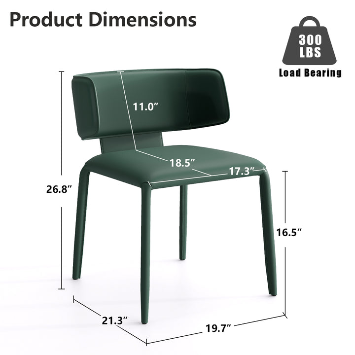 YOUNIKE Track Sadddle Leather Bar Stools