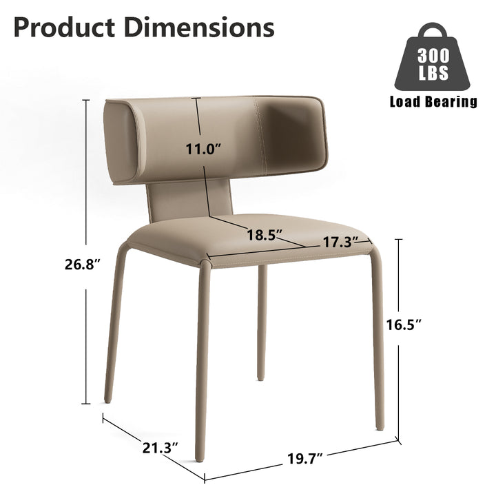 YOUNIKE Wing Premium Leather Dining Chairs