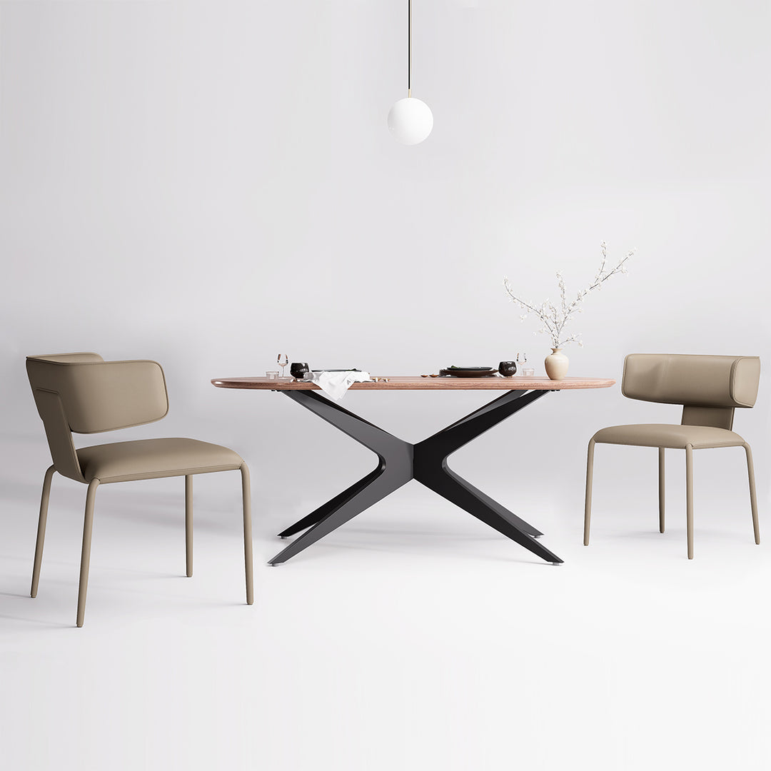 YOUNIKE Wing Premium Leather Dining Chairs