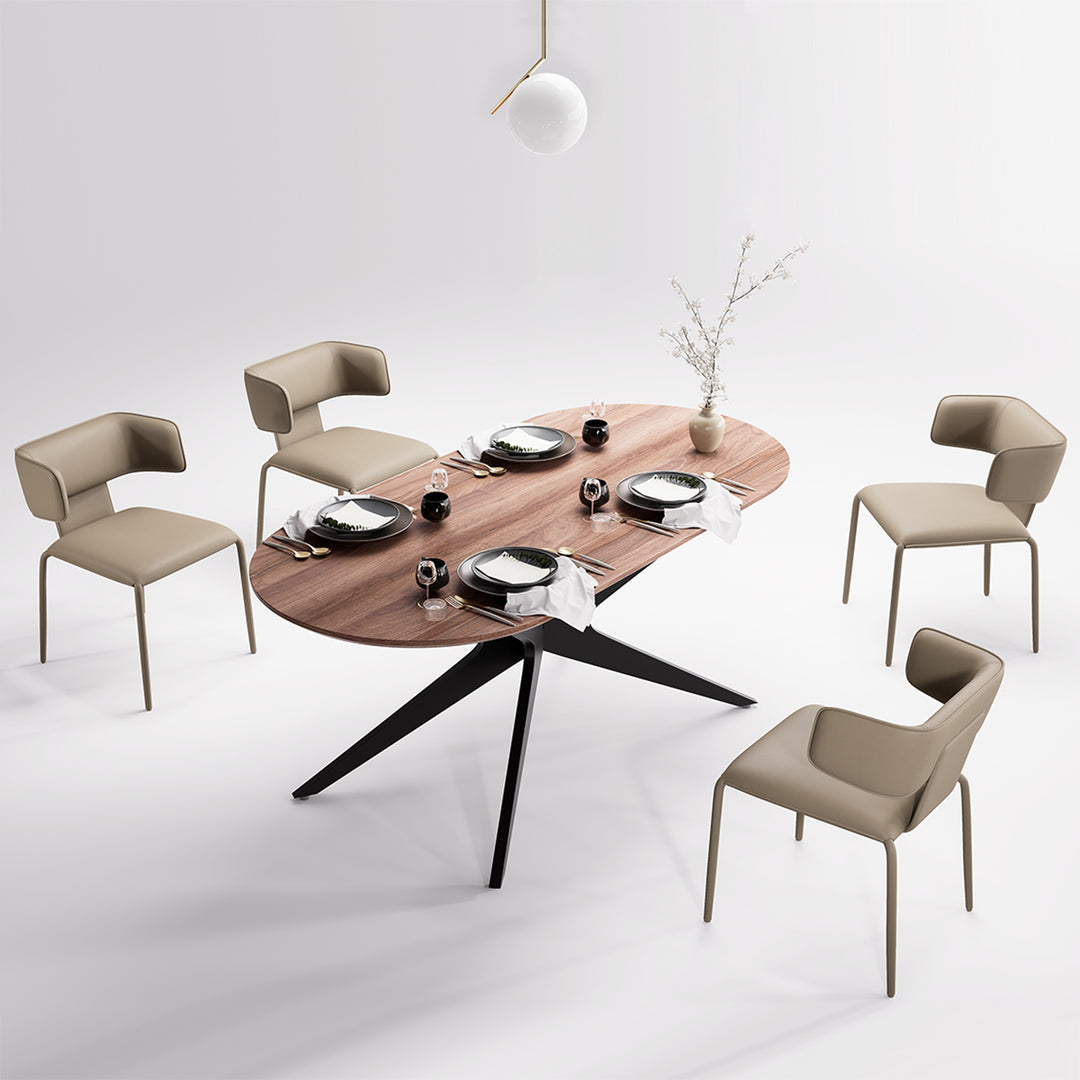 YOUNIKE Wing Premium Leather Dining Chairs