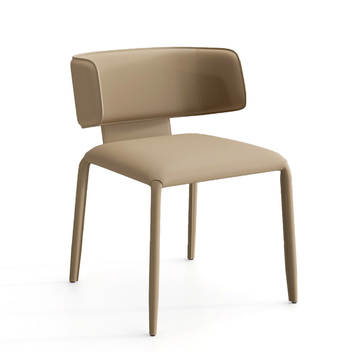 YOUNIKE Wing Sadddle Leather Dining Chairs