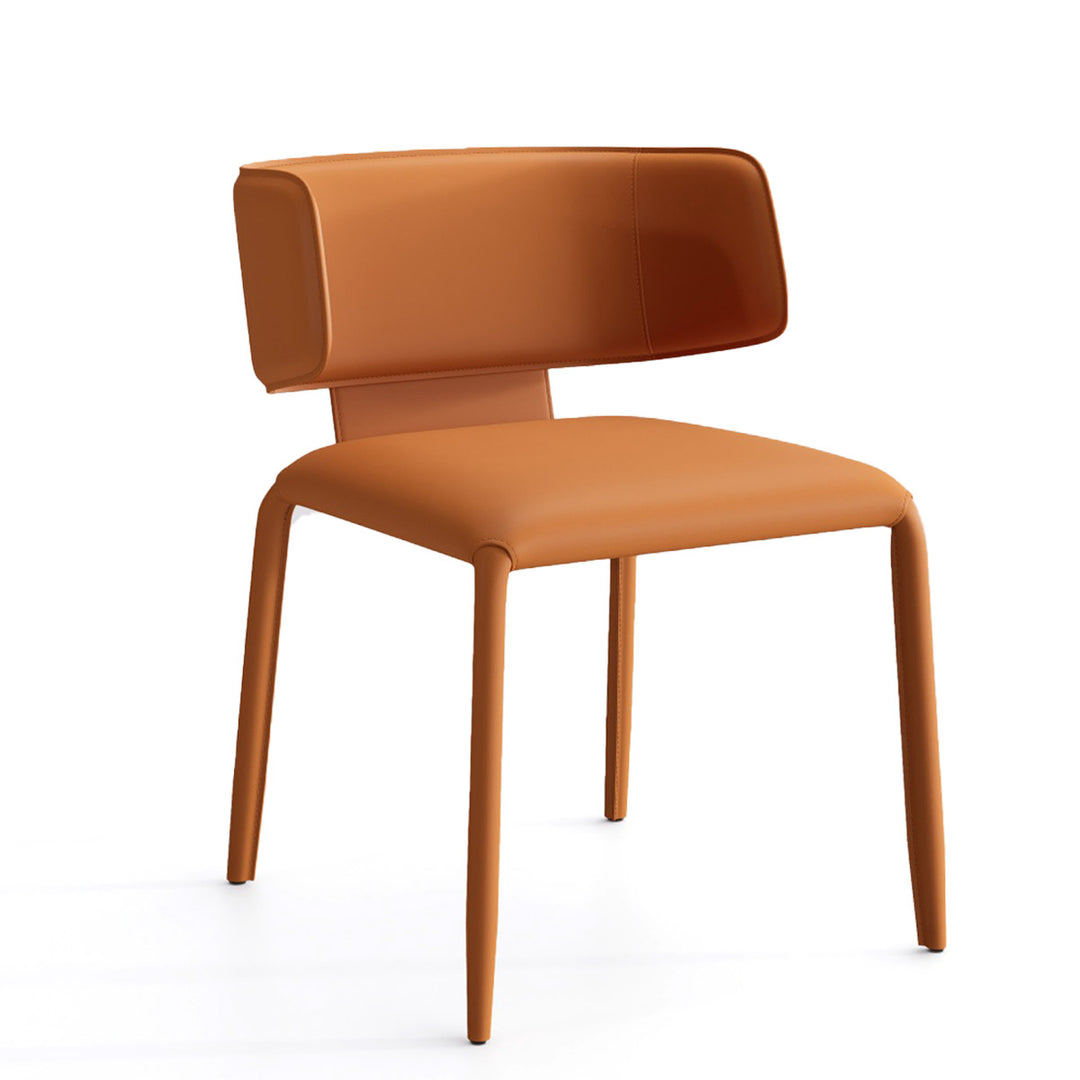 YOUNIKE Wing Sadddle Leather Dining Chairs