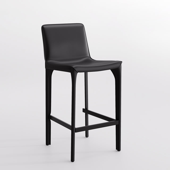 YOUNIKE Track Sadddle Leather Bar Stools