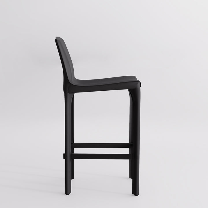 YOUNIKE Track Sadddle Leather Bar Stools