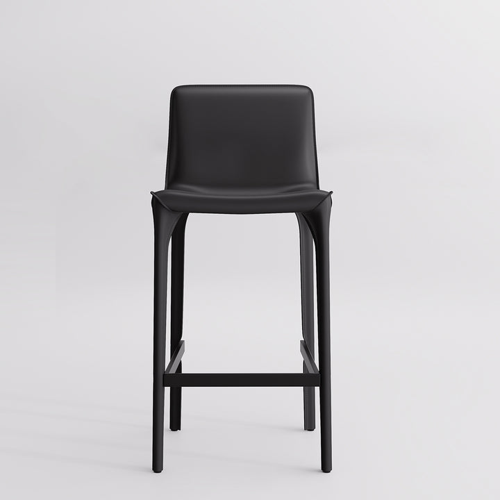 YOUNIKE Track Sadddle Leather Bar Stools