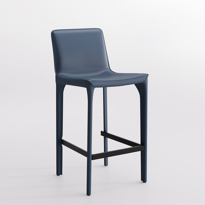 YOUNIKE Track Sadddle Leather Bar Stools
