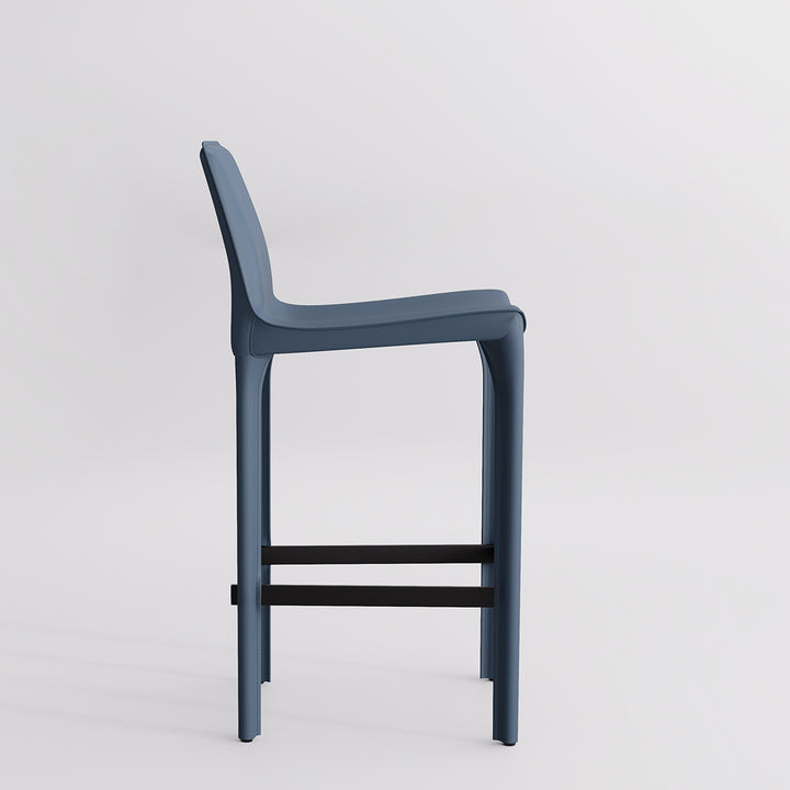 YOUNIKE Track Sadddle Leather Bar Stools