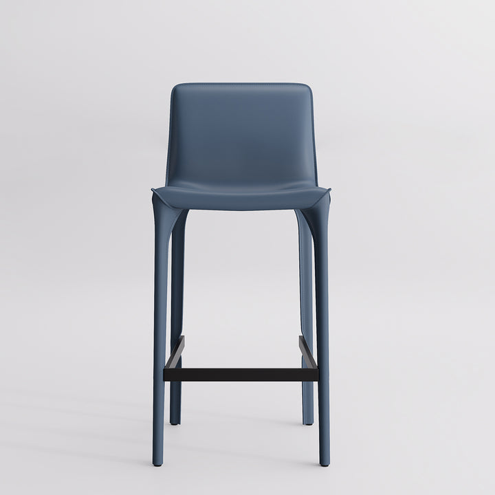 YOUNIKE Track Sadddle Leather Bar Stools