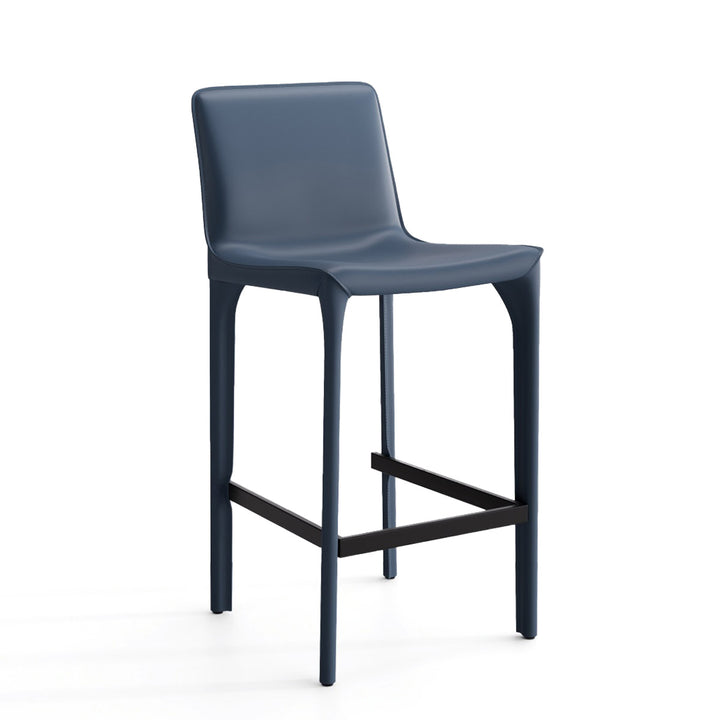 YOUNIKE Track Sadddle Leather Bar Stools