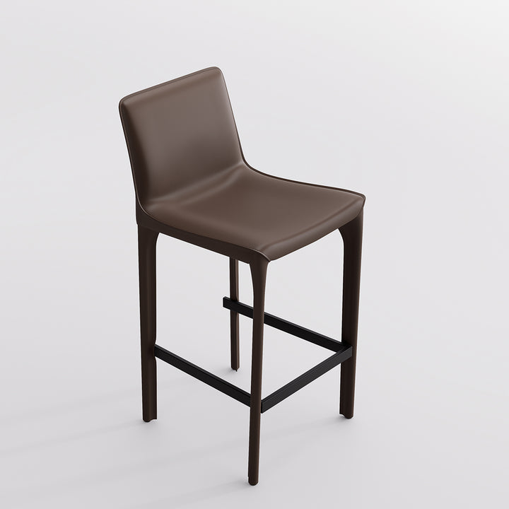 YOUNIKE Track Sadddle Leather Bar Stools