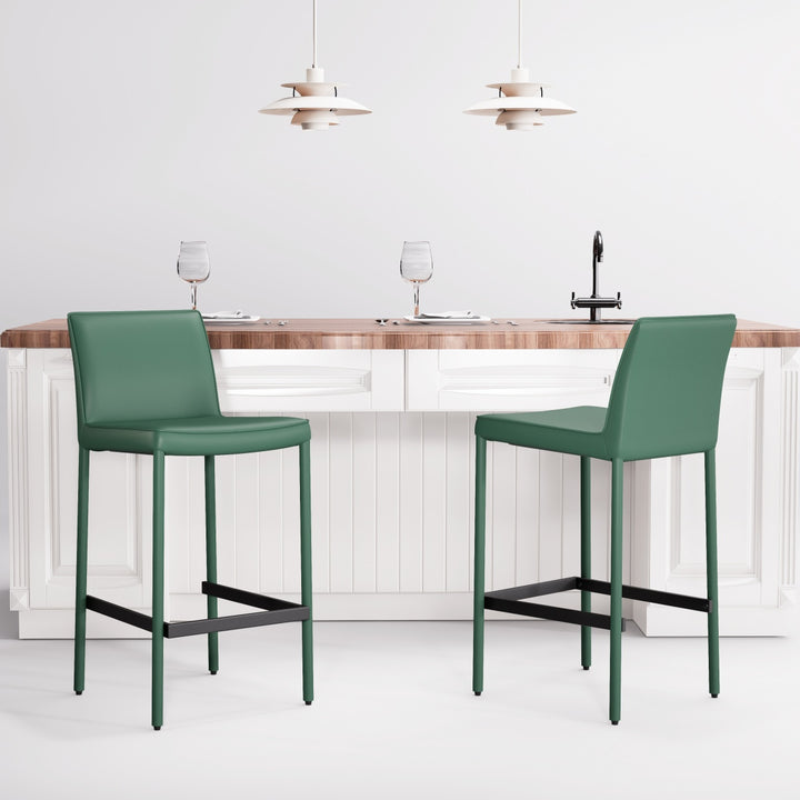 YOUNIKE Track Premium Leather Bar Stools