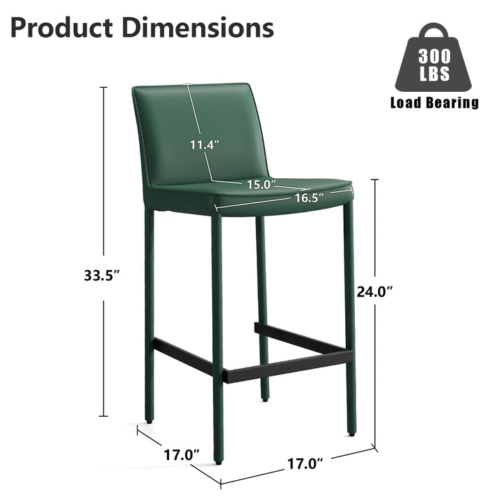 YOUNIKE Track Premium Leather Bar Stools