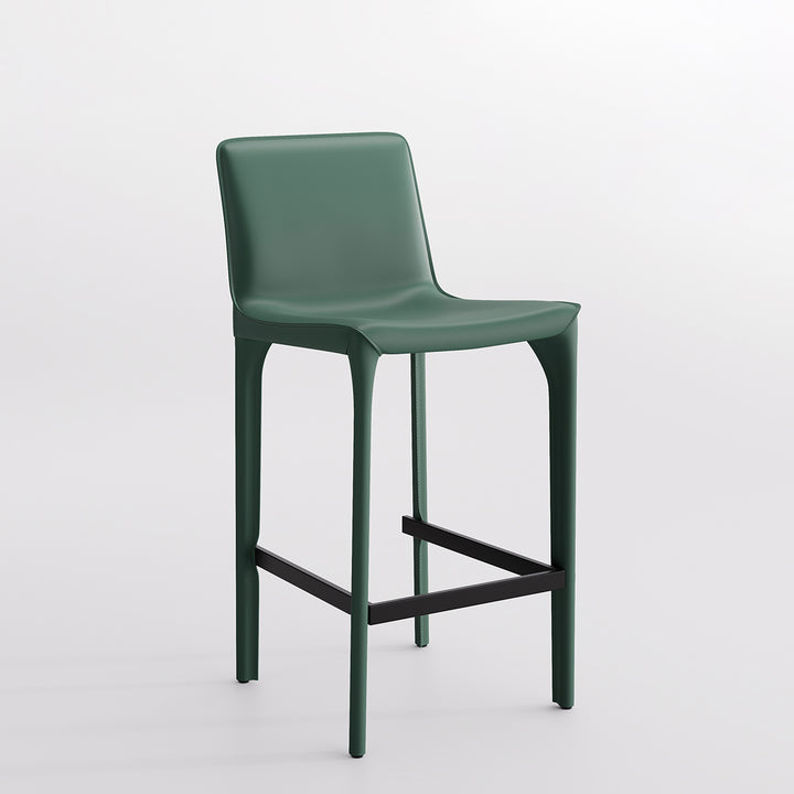 YOUNIKE Track Sadddle Leather Bar Stools