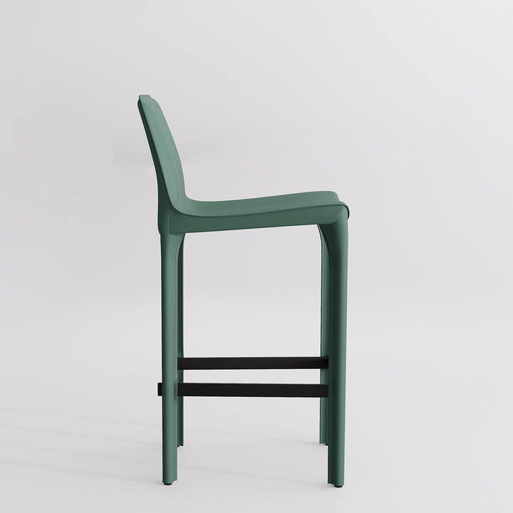 YOUNIKE Track Sadddle Leather Bar Stools