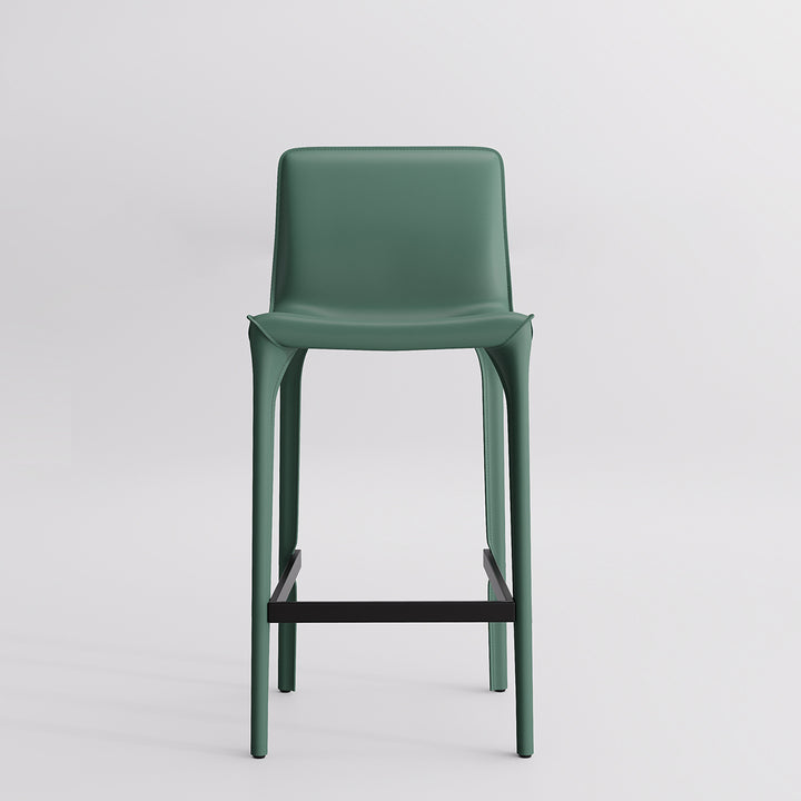 YOUNIKE Track Sadddle Leather Bar Stools