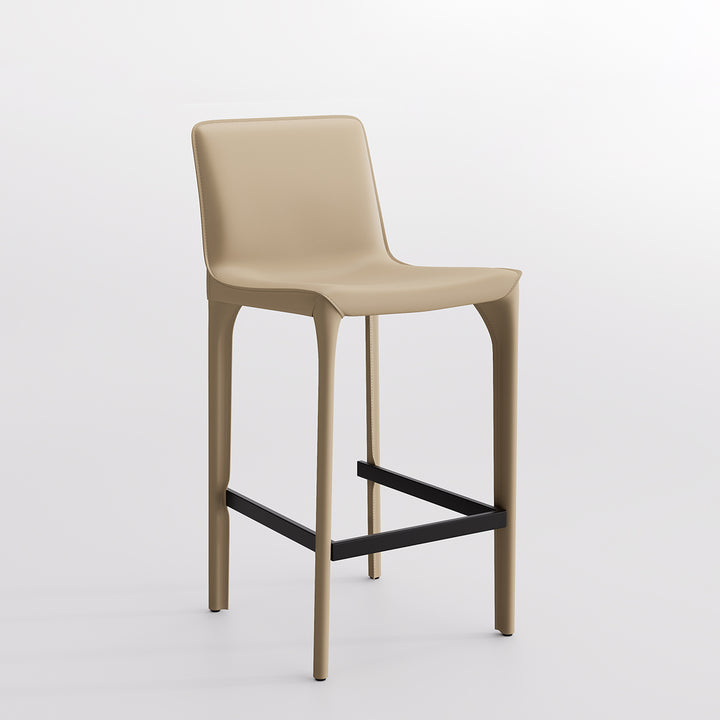 YOUNIKE Track Sadddle Leather Bar Stools