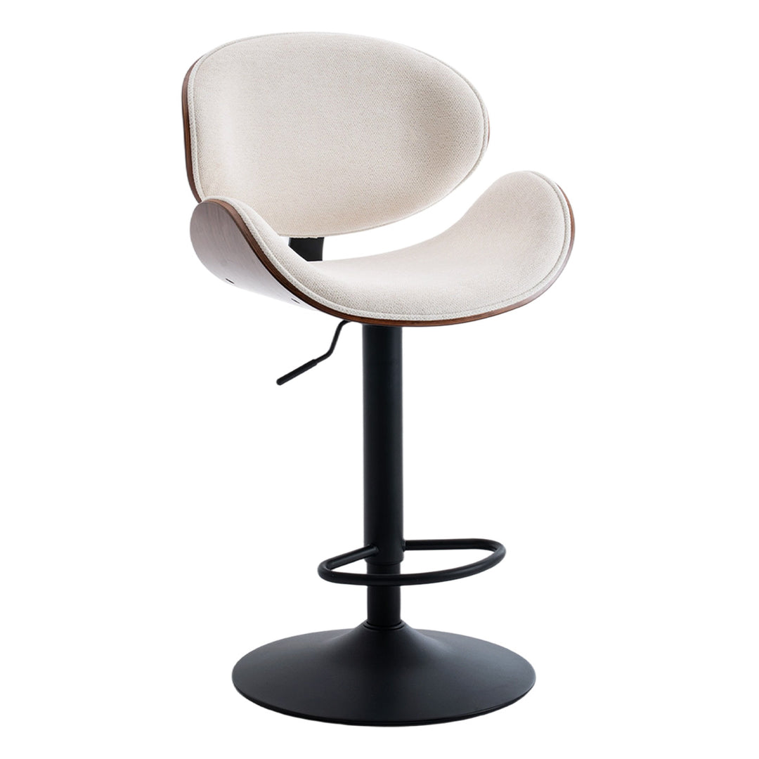 YOUNIKE Bentwood Bar Stools Adjustable Swivel Bar Chair