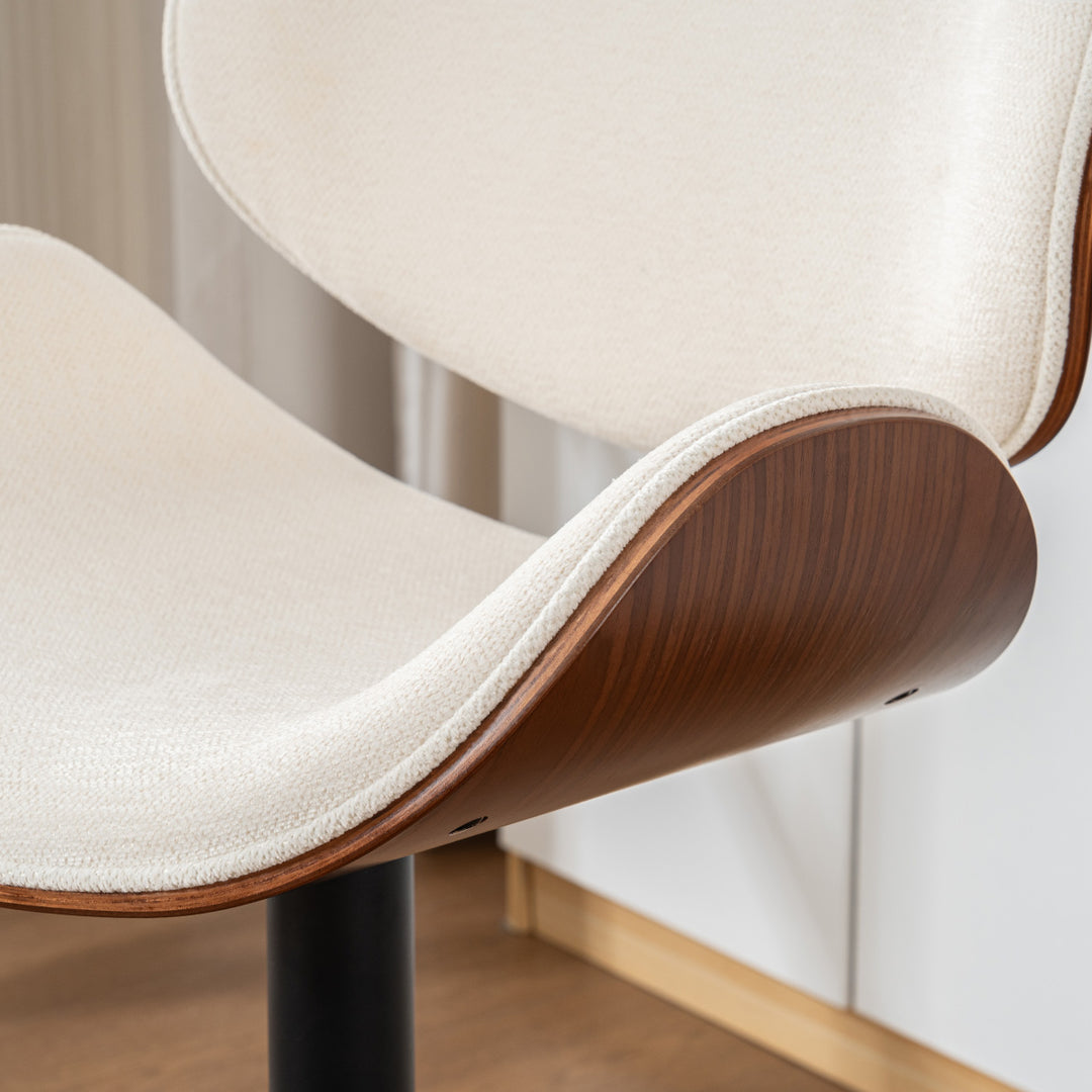 YOUNIKE Bentwood Bar Stools Adjustable Swivel Bar Chair