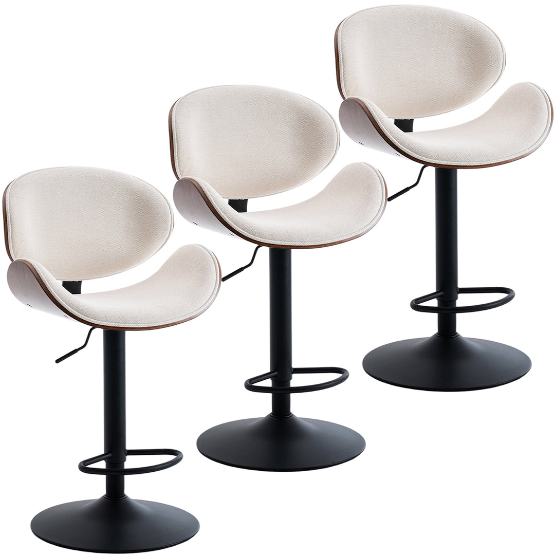 YOUNIKE Bentwood Bar Stools Adjustable Swivel Bar Chair