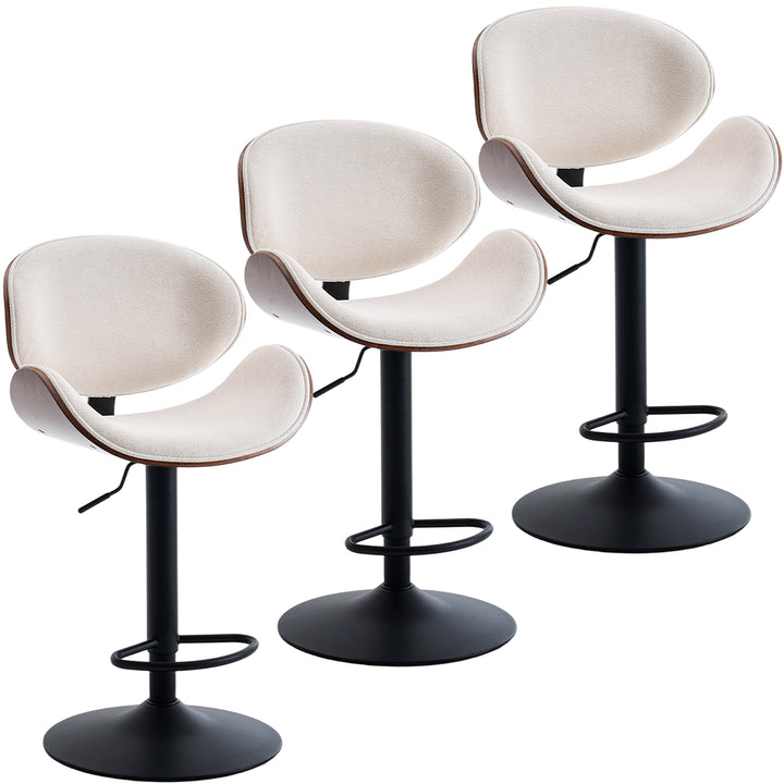 YOUNIKE Bentwood Bar Stools Adjustable Swivel Bar Chair