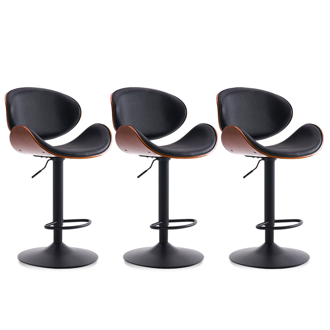 YOUNIKE Bentwood Bar Stools Adjustable Swivel Bar Chair