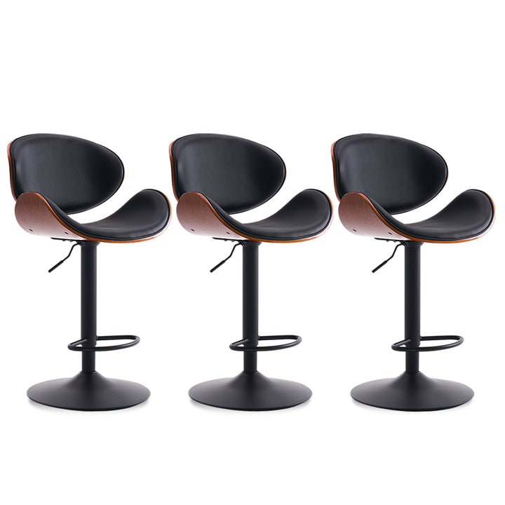 YOUNIKE Bentwood Bar Stools Adjustable Swivel Bar Chair