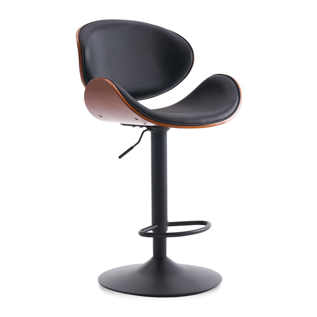 YOUNIKE Bentwood Bar Stools Adjustable Swivel Bar Chair