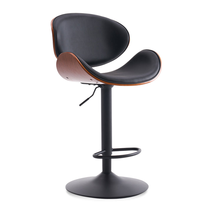YOUNIKE Bentwood Bar Stools Adjustable Swivel Bar Chair