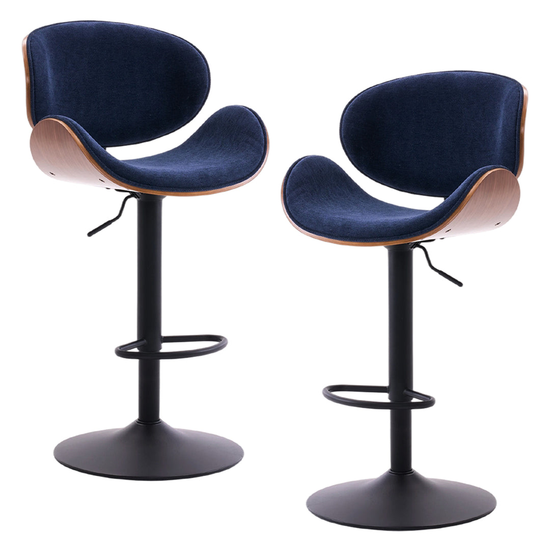 YOUNIKE Bentwood Bar Stools Adjustable Swivel Bar Chair