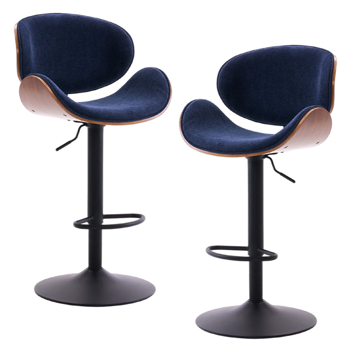 YOUNIKE Bentwood Bar Stools Adjustable Swivel Bar Chair