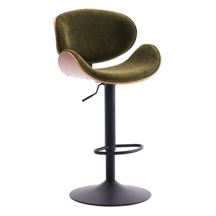 YOUNIKE Bentwood Bar Stools Adjustable Swivel Bar Chair