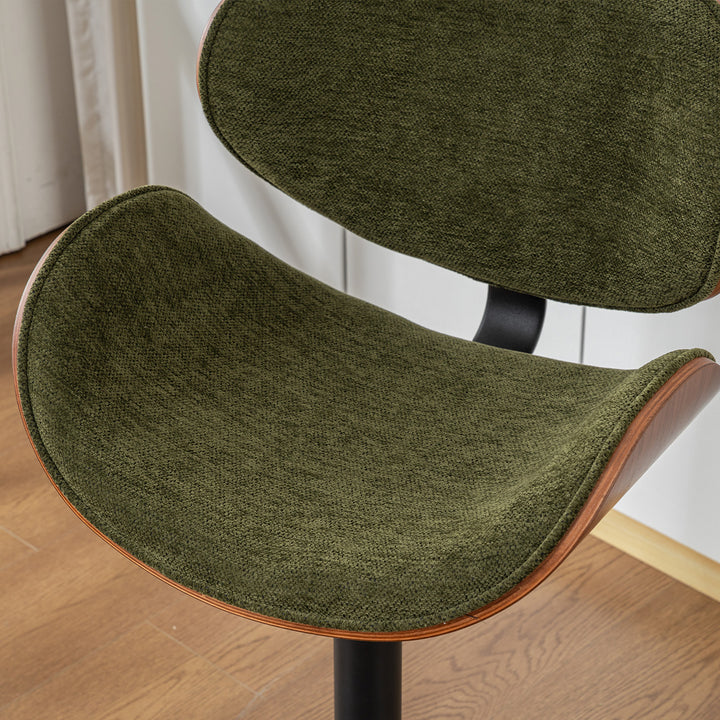 YOUNIKE Bentwood Bar Stools Adjustable Swivel Bar Chair