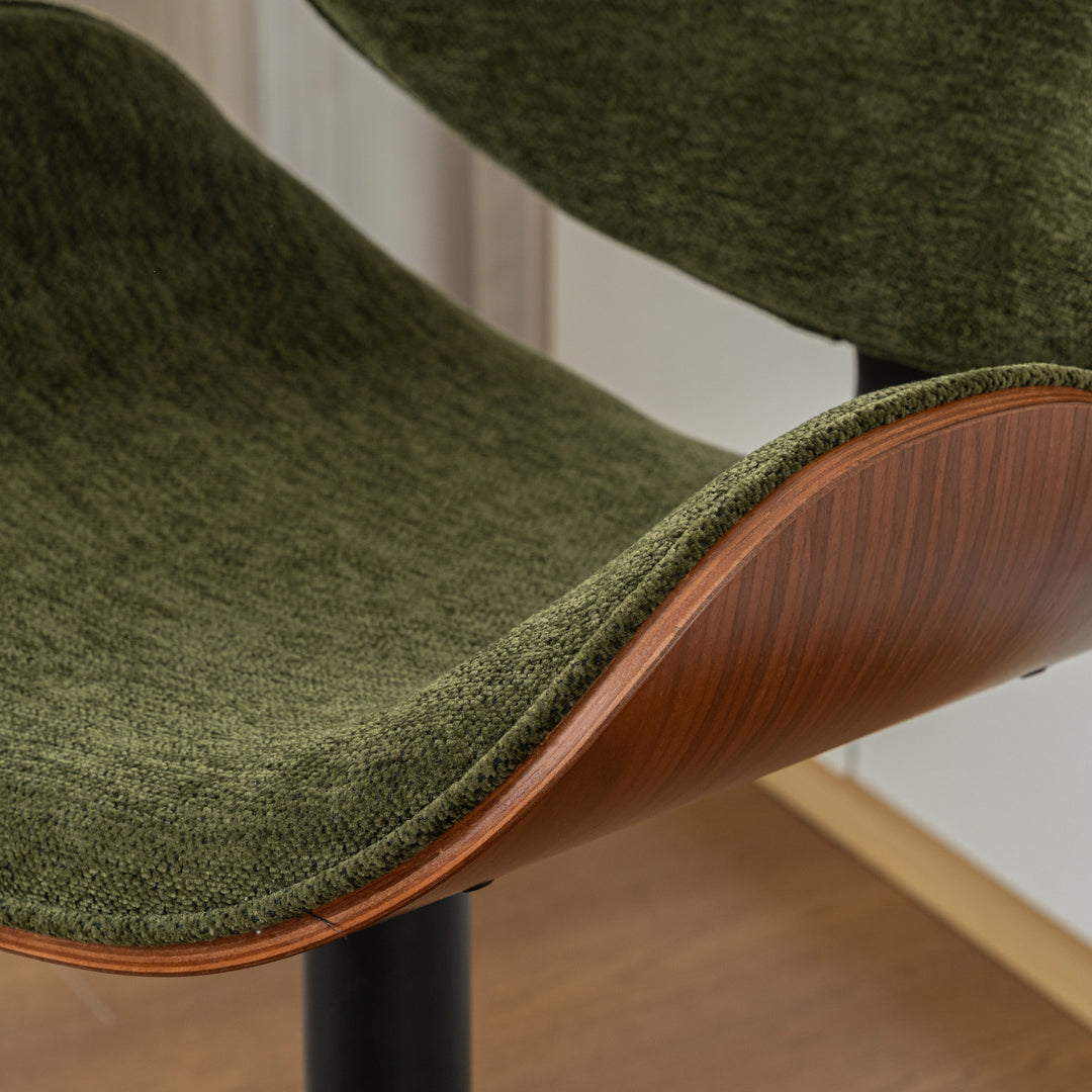 YOUNIKE Bentwood Bar Stools Adjustable Swivel Bar Chair