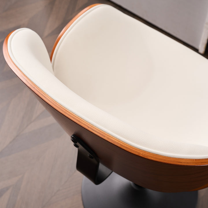 YOUNIKE Bentwood Bar Stools Adjustable Swivel Bar Chair