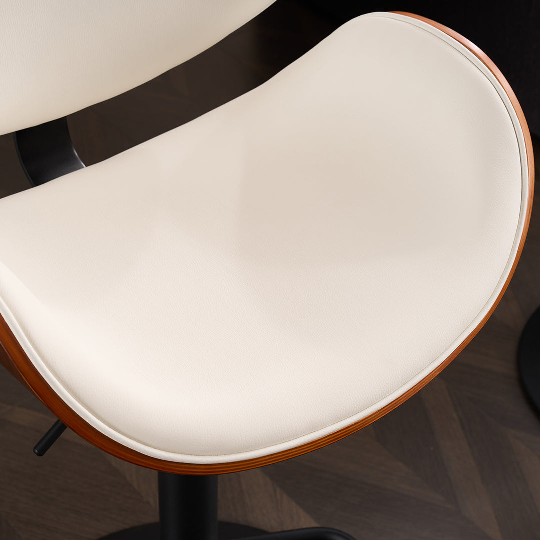 YOUNIKE Bentwood Bar Stools Adjustable Swivel Bar Chair