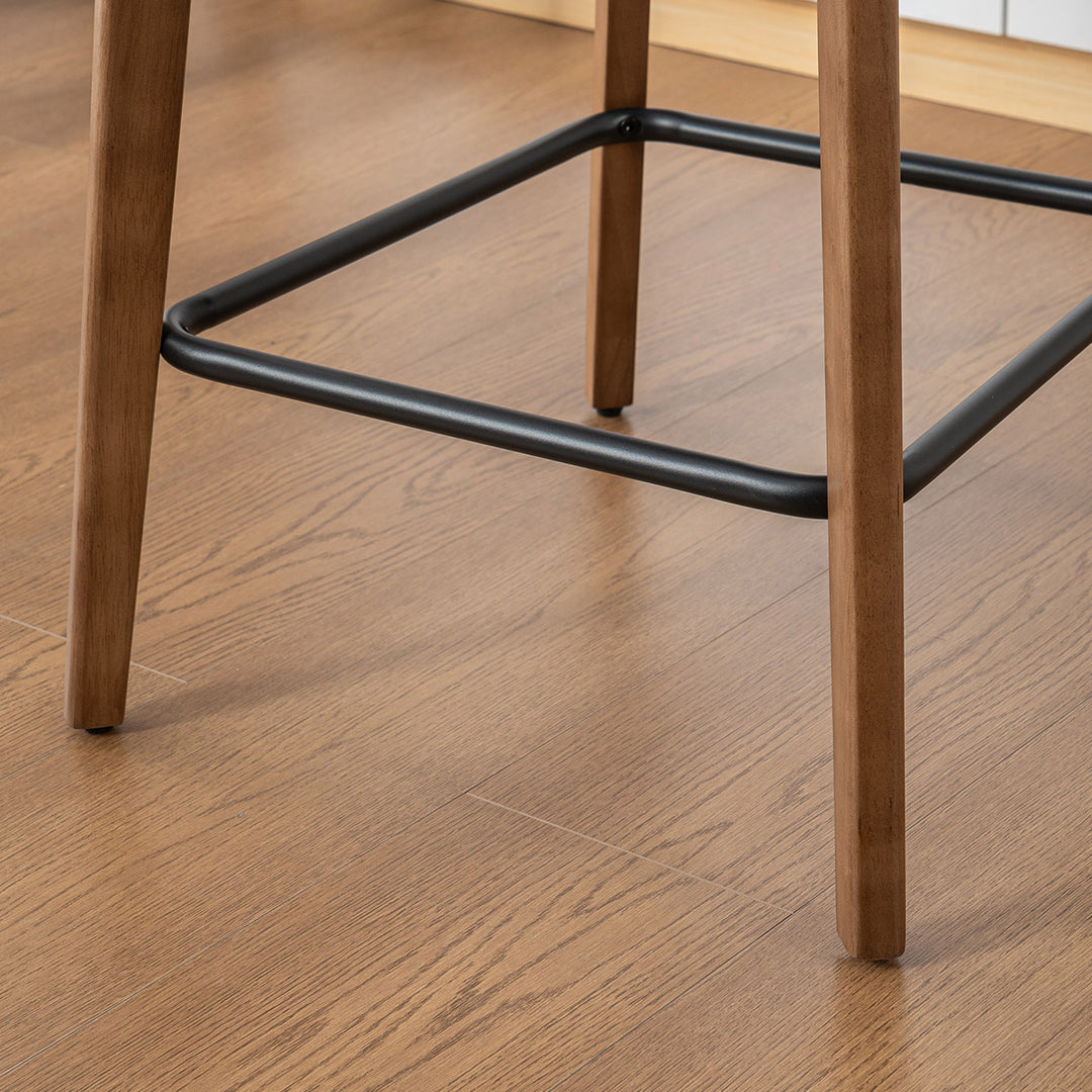 YOUNIKE Bar Stools Kitchen Counter Stools with Curved Back