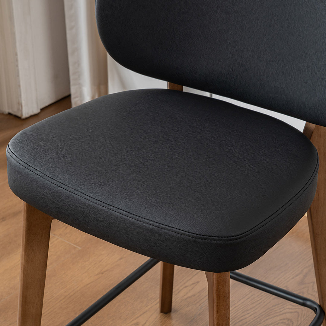 YOUNIKE Bar Stools Kitchen Counter Stools with Curved Back