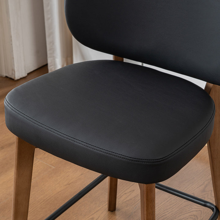 YOUNIKE Bar Stools Kitchen Counter Stools with Curved Back