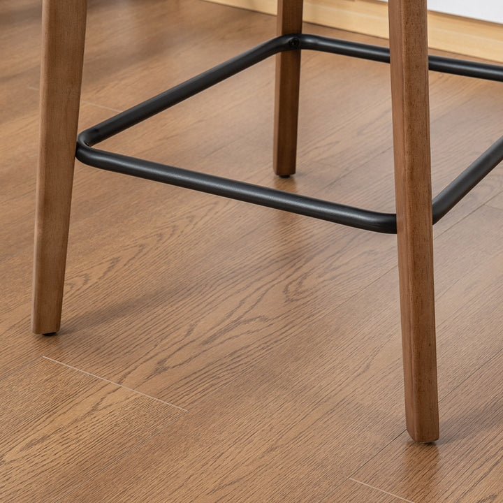 YOUNIKE Bar Stools Kitchen Counter Stools with Curved Back