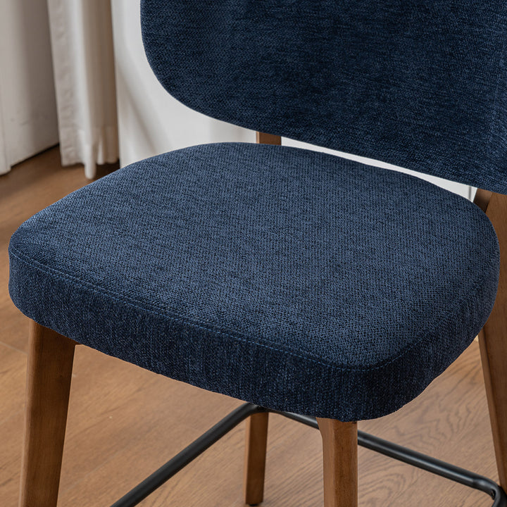 YOUNIKE Bar Stools Kitchen Counter Stools with Curved Back