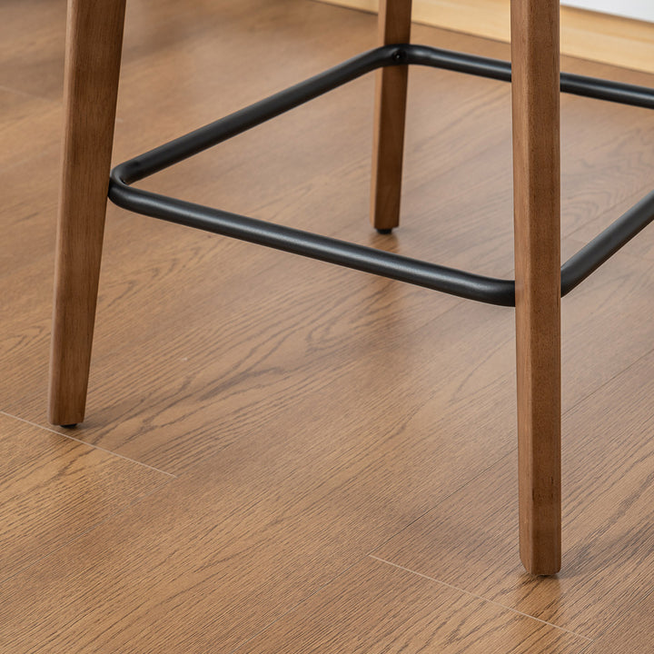 YOUNIKE Bar Stools Kitchen Counter Stools with Curved Back