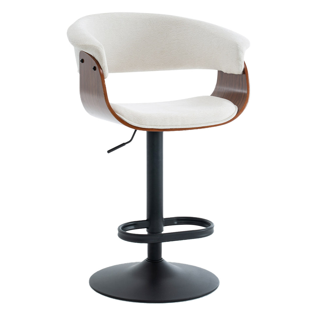 YOUNIKE Bar Stools Modern Upholstered Kitchen Island Chairs with Padded Back