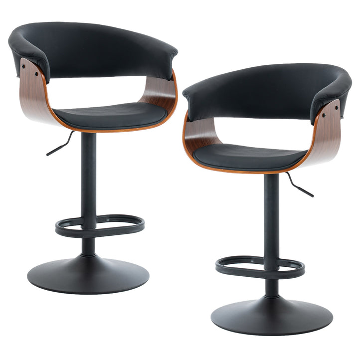 YOUNIKE Bar Stools Modern Upholstered Kitchen Island Chairs with Padded Back