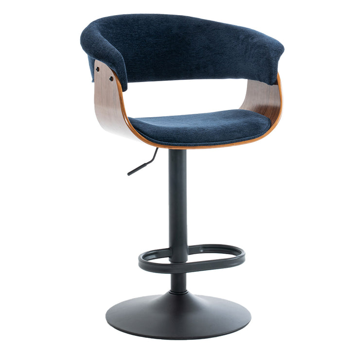 YOUNIKE Bar Stools Modern Upholstered Kitchen Island Chairs with Padded Back