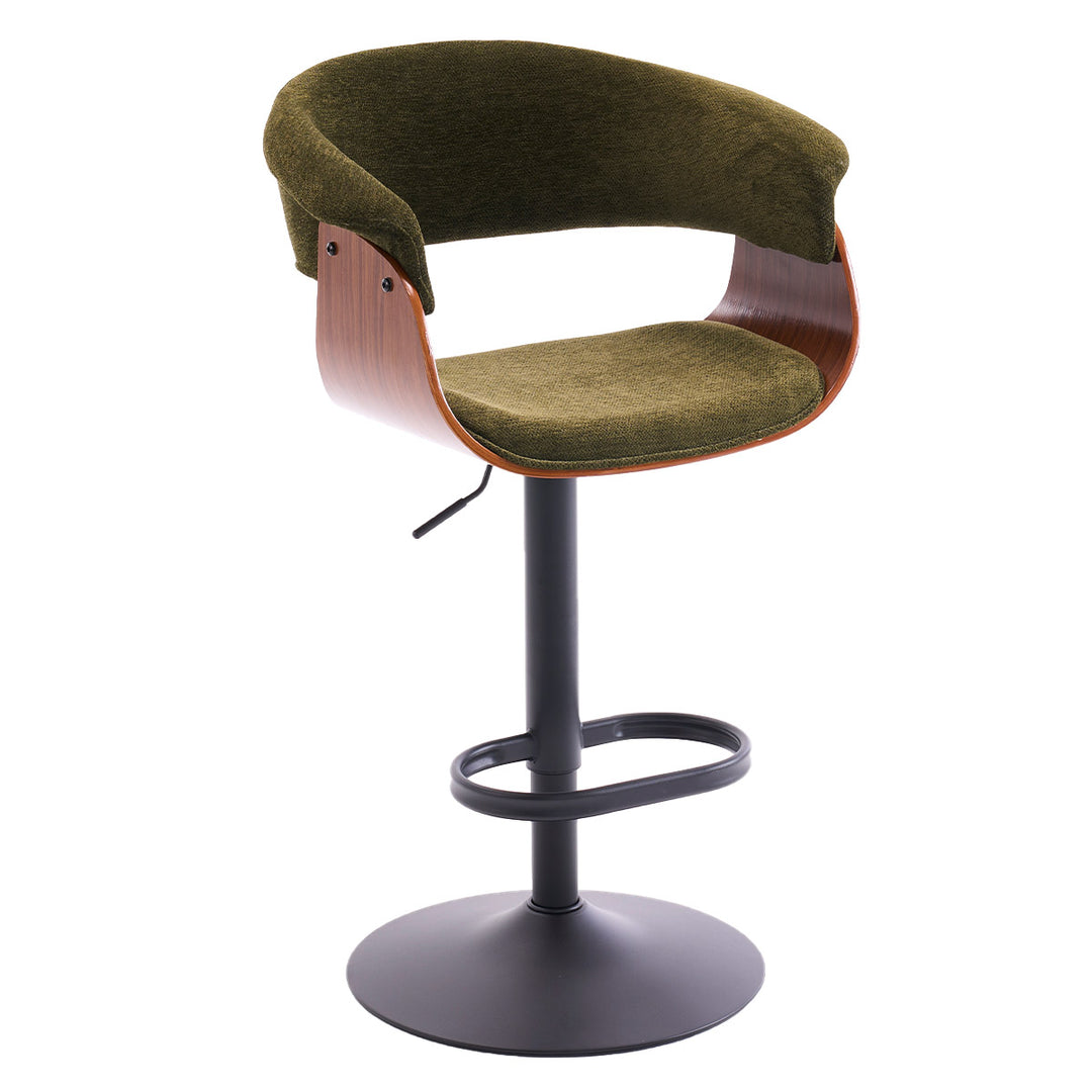 YOUNIKE Bar Stools Modern Upholstered Kitchen Island Chairs with Padded Back